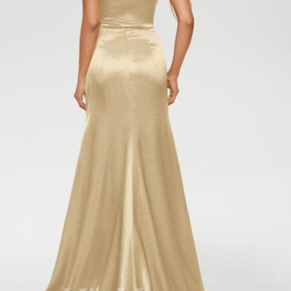 GOLD - CHAMPAGNE FORMAL DRESS - Picture 2 of 2